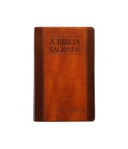 Bíblia Sagrada ACF INDICE Letra Super Legível RCM Capa Luxo Chocolate Havana - SBTB