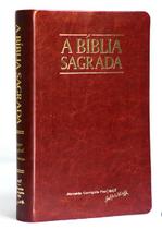 Bíblia Sagrada ACF INDICE Letra Super Legível RCM Capa Luxo Mogno