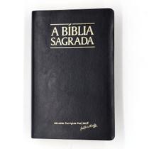 Bíblia Sagrada ACF INDICE Letra Super Legível RCM Capa Luxo Preta - SBTB