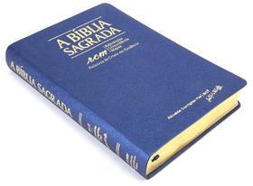 Bíblia Sagrada ACF Letra Gigante Luxo RCM PJV Azul