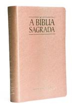 Bíblia Sagrada ACF Letra Super Legível RCM Capa Luxo Rose Gold