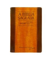 Bíblia sagrada acf rcm letra gigante capa mogno Bíblia sagrada acf rcm letra gigante capa mogno