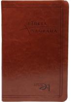 BÍBLIA SAGRADA - ALMEIDA 21 COM REFERÊNCIAS CRUZADAS LUXO - material sintético MARROM - 03 ED. - Edições Vida Nova