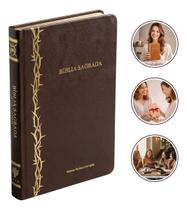 Bíblia Sagrada Almeida Revista E Corrigida Arc Harpa Marrom Bíblia Sagrada Almeida Revista E Corrigida Arc Harpa Marrom