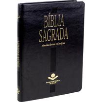 Bíblia Sagrada Almeida Revista e Corrigida - Capa material sintético preta