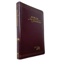 Bíblia Sagrada Almeida Século 21 Luxo Bordô com Referências Cruzadas - Edições Vida Nova