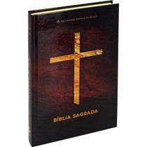 Bíblia Sagrada ARC Almeida Revista e Corrigida Capa Dura Ilustrada Cruz Mármore para Evangelização Jovens e Adolescentes