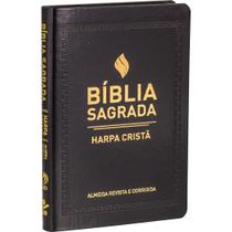 Bíblia Sagrada ARC c/Harpa Slim - Preta - CPAD