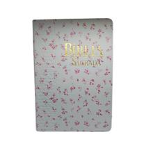 Bíblia sagrada arc com referências e mapas capa de luxo florida índice