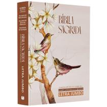 Bíblia Sagrada ARC Harpa Avivada e Corinhos Jumbo Capa Dura Pássaros
