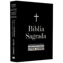 Bíblia Sagrada - ARC - Harpa Avivada e Corinhos - Jumbo - Capa Dura Preta