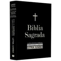 Bíblia Sagrada ARC Harpa Avivada e Corinhos Jumbo Capa Dura Preta