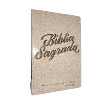 Bíblia sagrada arc letra gigante capa dura marrom panorama bíblico e mapas