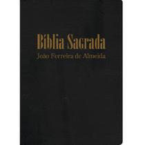 Bíblia Sagrada - ARC Letra Grande Palavras Jesus em Vermelho Capa Luxo Preta