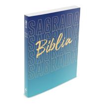 Bíblia Sagrada Azul com Harpa - Brochura - Letra Grande - ARC