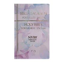Bíblia Sagrada Bilíngue Português-Inglês NVI Capa Dura Lilás