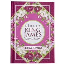 Bíblia Sagrada - BKJA - Letra Jumbo - Capa Dura Rosa Geométrica
