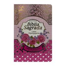 Bíblia Sagrada Caixa com Harpa Letra Hipergigante Luxo Pink Bíblia Sagrada Caixa com Harpa Letra Hipergigante Luxo Pink