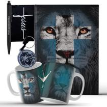 Biblia Sagrada + Caneca + Caneta e Chaveiro Biblia Sagrada + Caneca + Caneta e Chaveiro