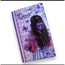 BIBLIA SAGRADA CAPA GAROTA CRISTÃ ARC LETRAS HIPERGIGANTE COM HARPA E ÍNDICE ref:LILÁS BIBLIA SAGRADA CAPA GAROTA CRISTÃ ARC LETRAS HIPERGIGANTE COM HARPA E ÍNDICE ref:LILÁS