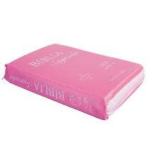 Bíblia sagrada catolica cnbb luxo ziper rosa