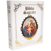 Bíblia Sagrada Católica Grande Edição Luxuosa Capa Almofadada Com Letra Grande