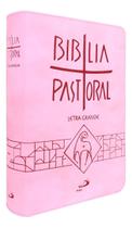 Bíblia Sagrada Católica Nova Pastoral Capa Zíper Letra Grande Completa Antigo e Novo Testamento Livro Catequético Editora Paulus - Paulus Editora