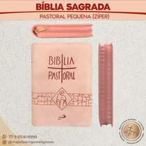 Bíblia Sagrada Católica Pastoral (bolso) Pequena Zíper Paulus