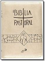 BÍBLIA SAGRADA CATOLICA PASTORAL BOLSO ZÍPER CREME PAULUS -