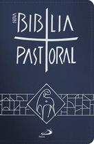 Bíblia sagrada catolica pastoral média zíper azul paulus