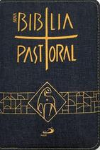 Bíblia sagrada catolica pastoral média zíper jeans paulus