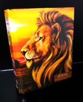Bíblia sagrada colorida evangelica novo leão yeshua skp
