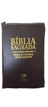 Bíblia sagrada-com ajuda adcionais- Harpa e corinhos Com ziper- LETRA GIGANTE
