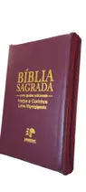 Bíblia Sagrada Com Ajuda Adicionais, harpa e corinhos com ziper- LETRA HIPERGIGANTE