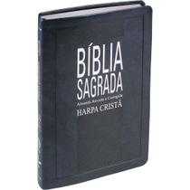 Bíblia Sagrada com Harpa Cristã Azul nobre ARC SBB Bíblia Sagrada com Harpa Cristã Azul nobre ARC SBB