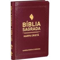 Bíblia Sagrada com Harpa Cristã - Capa Sintética Flexível, Vinho: Almeida Revista e Corrigida (Arc)