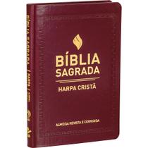 Bíblia Sagrada com Harpa Cristã - Capa sintética flexível, vinho Bíblia Sagrada com Harpa Cristã - Capa sintética flexível, vinho