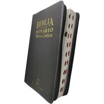 Bíblia Sagrada Com Hinário Novo Cântico Letra Normal Capa Preta Com Zíper
