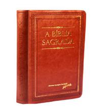 Bíblia Sagrada com Índice e Mapas - ACF - Letra Gigante - Capa Luxo Caramelo