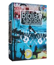 Bíblia sagrada com notas para jovens ntlh capa dura azul Bíblia sagrada com notas para jovens ntlh capa dura azul