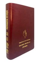 Bíblia Sagrada Cpad Vinho Harpa Capa material sintético Letra Gigante Rc