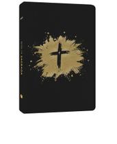 Bíblia Sagrada Cruz Dourada ACF Letra Maior Capa Luxo