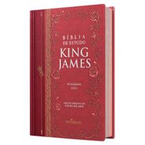 Bíblia Sagrada De Estudo King James 1611 - Tradicional Bordô - Capa Dura - 31x21cm Bíblia Sagrada De Estudo King James 1611 - Tradicional Bordô - Capa Dura - 31x21cm
