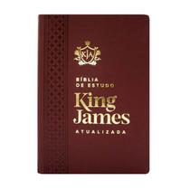 Biblia sagrada de estudo king james atualizada luxo letra grande varias cores - art gospel