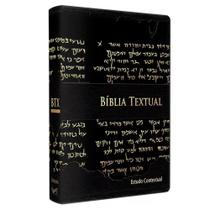 Bíblia Sagrada De Estudo Textual Letra Grande Luxo Preta - BV BOOKS