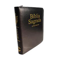 Bíblia sagrada de letra grande - almeida revista e corrigida com zíper