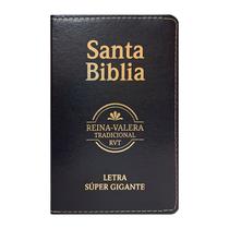 Bíblia Sagrada em Espanhol Reina Valera Tradicional Letra SuperGigante Couro Preto