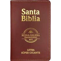 Bíblia Sagrada em Espanhol Reina Valera Tradicional Letra SuperGigante Couro Vino