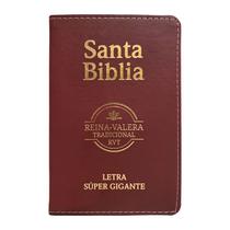 Bíblia Sagrada em Espanhol Reina Valera Tradicional Letra SuperGigante Couro Vino