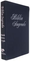 Biblia Sagrada Evangelica Azul Masculina Feminina Harpa